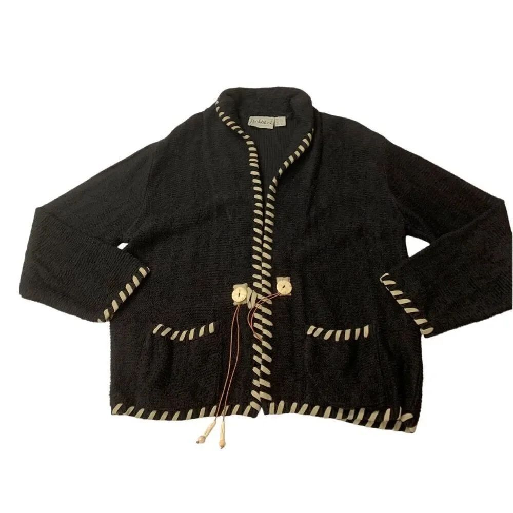 Vintage Western Style Sweater Jacket